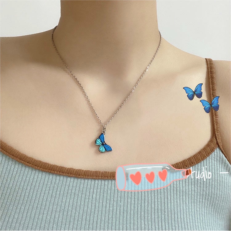 Dây chuyền mặt hình bướm dễ phối đồ phong cách cá tính 22323