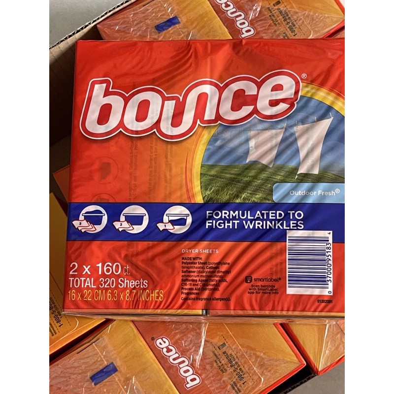 Tách lẻ - Giấy Thơm Quần Áo Bounce của Mỹ