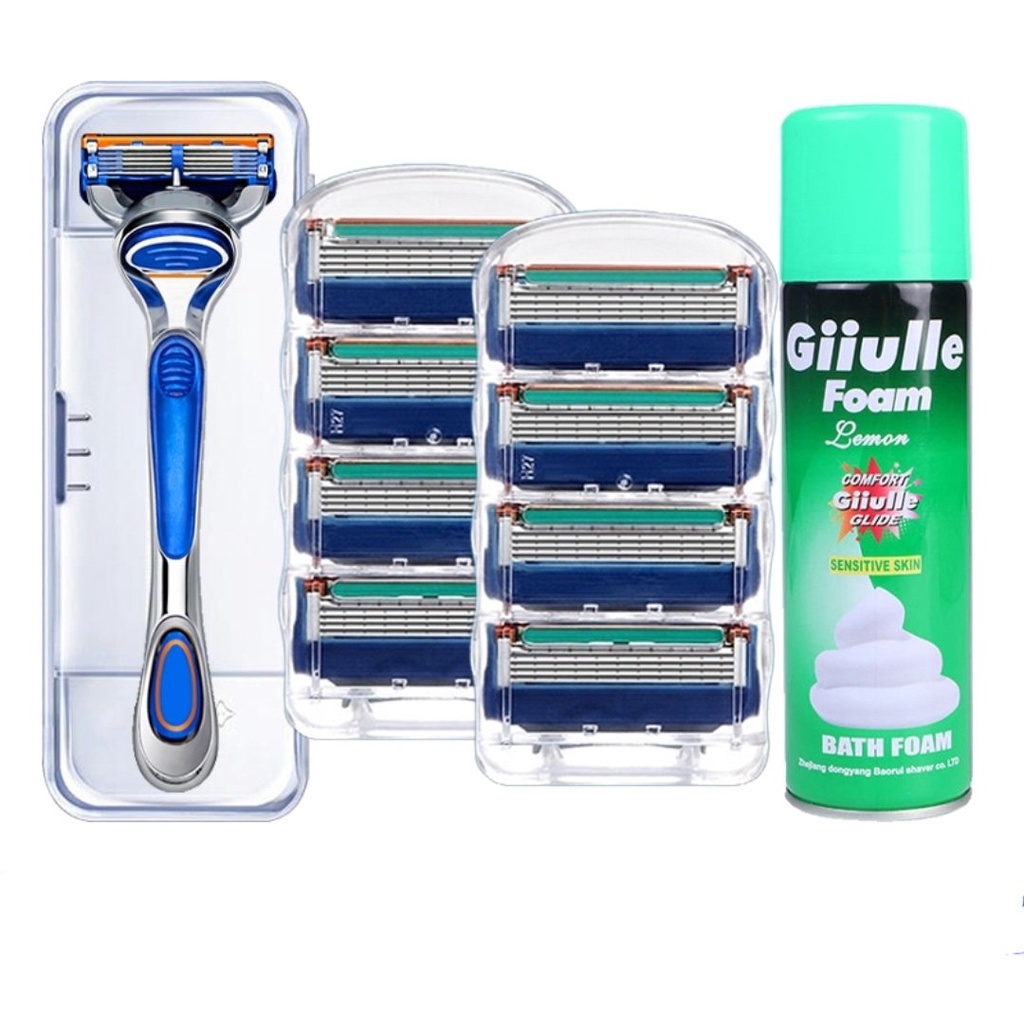 Dao cạo râu 5 lưỡi, gọn nhẹ, thiết kế thông minh, cạo sạch, êm mịn, không gây tổn thương da mặt - Giá siêu tiết kiệm