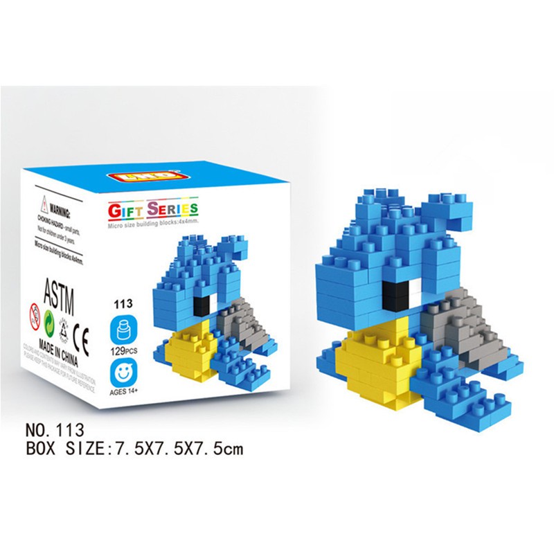 Đồ chơi xếp hình Pokemon & Pikachu dễ thương cho bé