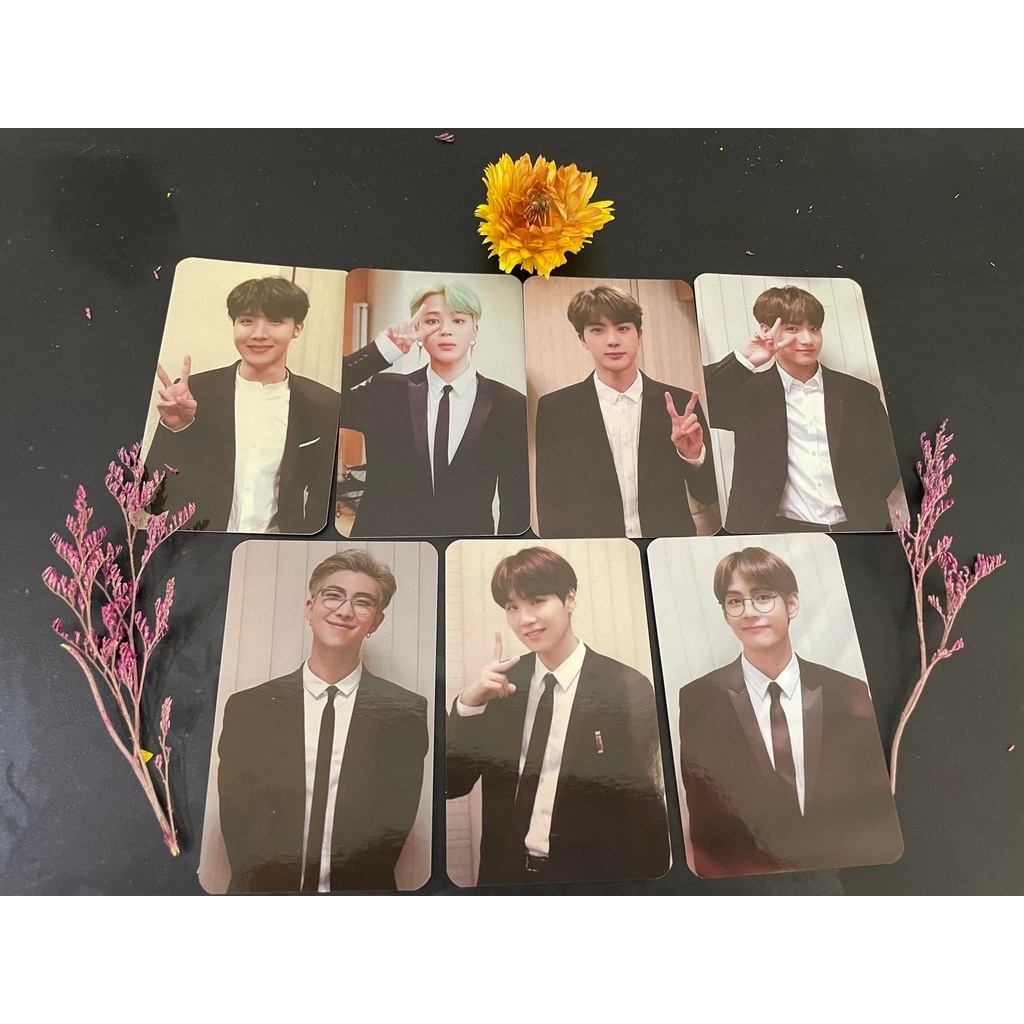 1 bộ 7 tấm card BTS MEMORIES -  7 thành viên Jin, Jimin, Suga, Jungkook, Taehyung, Jhope, RM để collect hoặc làm sự kiện