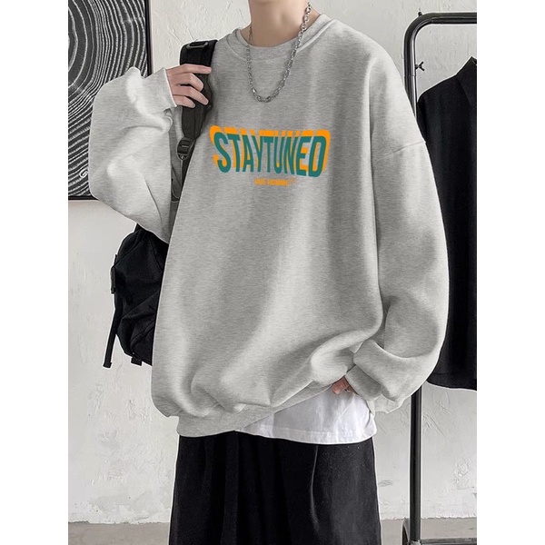 Áo Sweater STAY oversize LOHA Basic, áo nỉ Nhật cao cấp dài tay Unisex LOHA | BigBuy360 - bigbuy360.vn