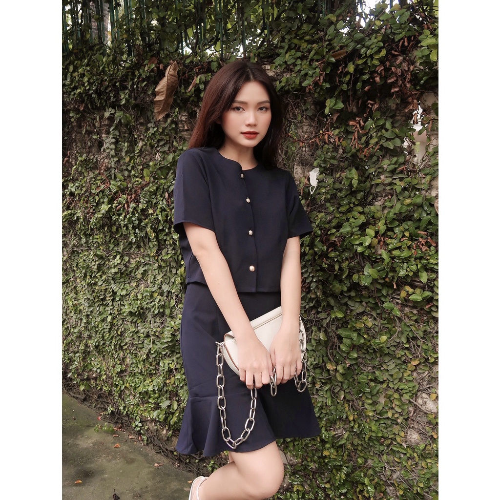 Set Áo Chân Váy Đuôi Cá Sang Trọng - BLV22057