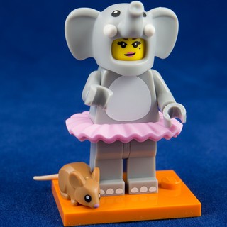 [1 Nhân Vật] LEGO Minifigures Cô Gái Trang Phục Voi Elephant Girl 71021 Series 18 Đan Mạch