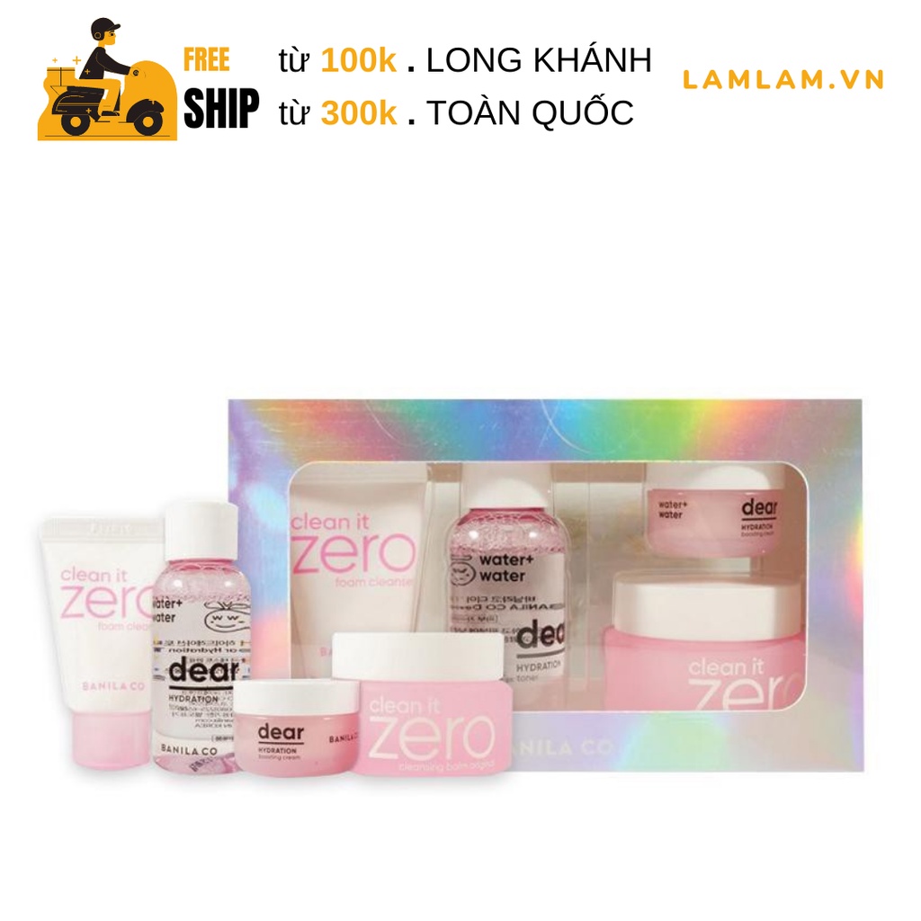 Set Chăm Sóc Da Banila Zero Skin Care Starter 4 Món