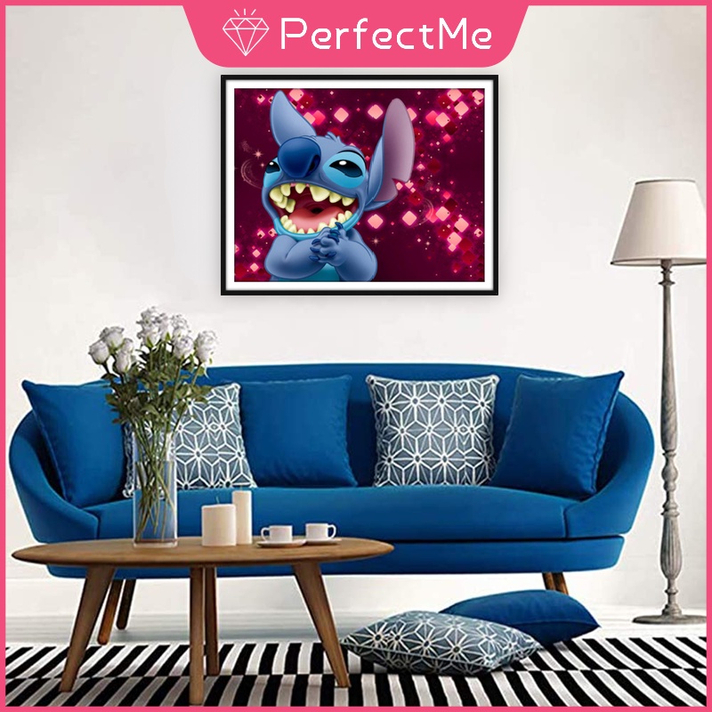 Bộ Tranh Đính Đá 5d Họa Tiết Hoạt Hình Độc Đáo Kích Thước 50x40cm DIY Dùng Trang Trí Nhà Cửa