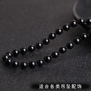 DIY.手工珠鏈瑪瑙吊墜掛繩黑曜石項鏈繩翡翠玉佩玉墜脖頸掛件繩子男女