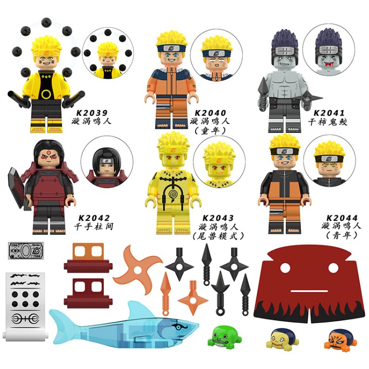 Lego Naruto lục đạo mô hình mini figure bộ sưu tập Anime