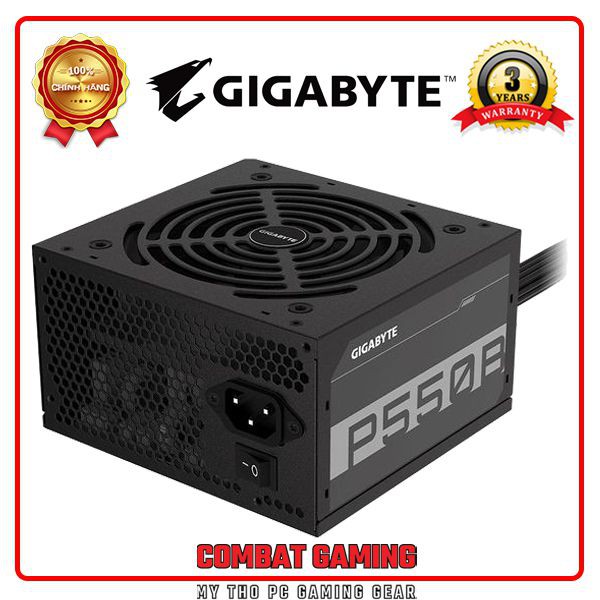 Nguồn GIGABYTE GP P550B 550W (80 PLus Bronze/Màu Đen)