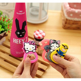 2 dụng cụ khui nắp chai bia, chai thủy tinh hình thú siêu đáng yêu