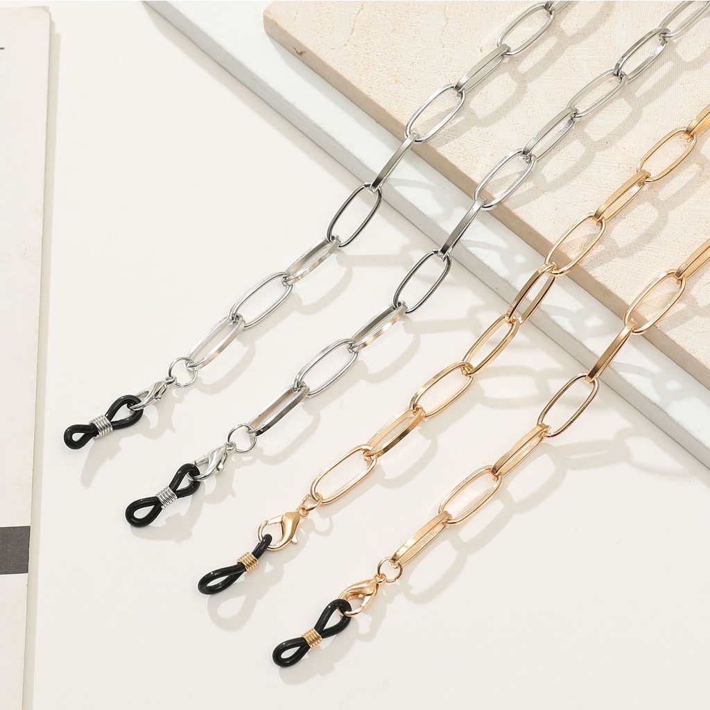 Dây Xích Kim Loại Dài Đơn Giản Thời Trang Dùng Để Giữ Mắt Kính