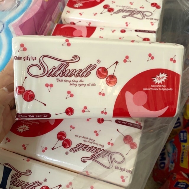 Khăn Giấy Lụa Rút Silkwell Bịch 280 Tờ