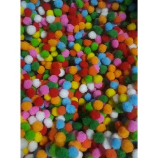 hạt pom pom trộn màu đủ size