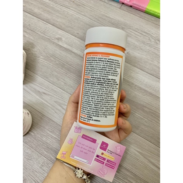 Viên Uống Hỗ Trợ Tăng Cường Miễn Dịch Centrum Immune Defence 100 viên của Úc