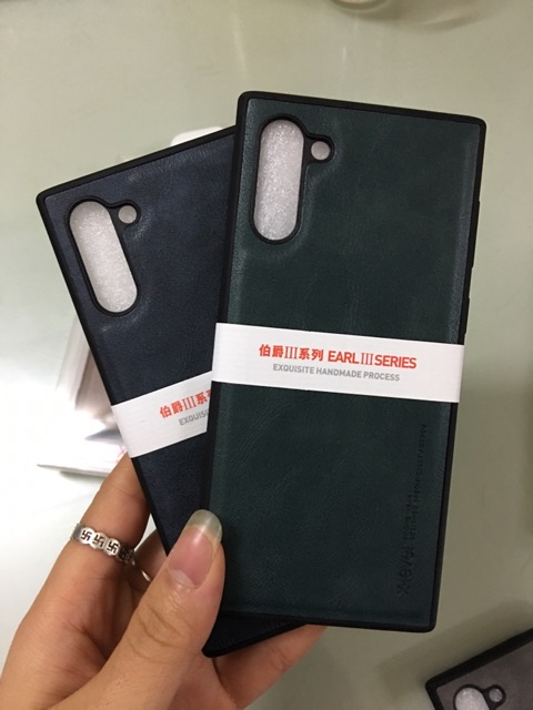 Ốp lưng da PU hiệu X-level Galaxy Note 10 lưng chống sốc,chống bám vân