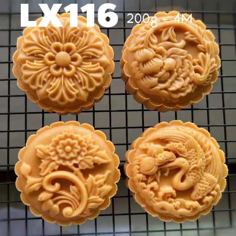 Khuôn trung thu Hạc Hoa 200g (LX116)