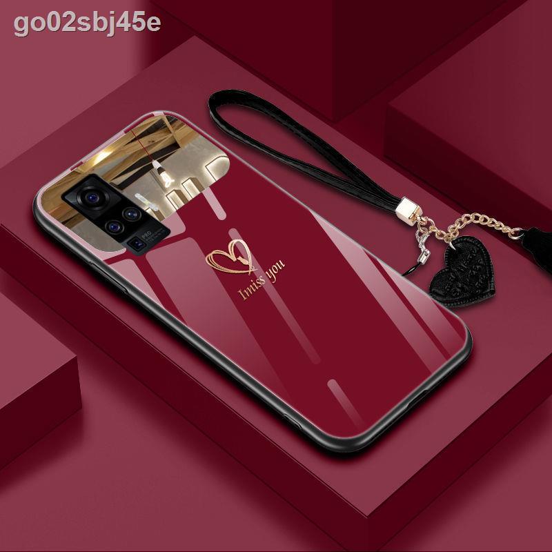 Ốp lưng điện thoại VIVO X50Pro chống rơi tất cả cặp đôi cá tính kính sáng tạo siêu mỏng vỏ cứng bảo vệ th