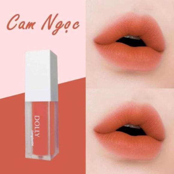 [Cam Ngọc] - Son Kem Lì Dolly Không Chì Hữu Cơ Màu Cam Ngọc Tách Set | BigBuy360 - bigbuy360.vn
