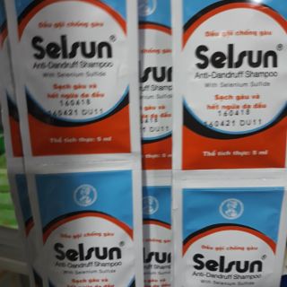 Combo 10 gói dầu gội trị gàu selsun