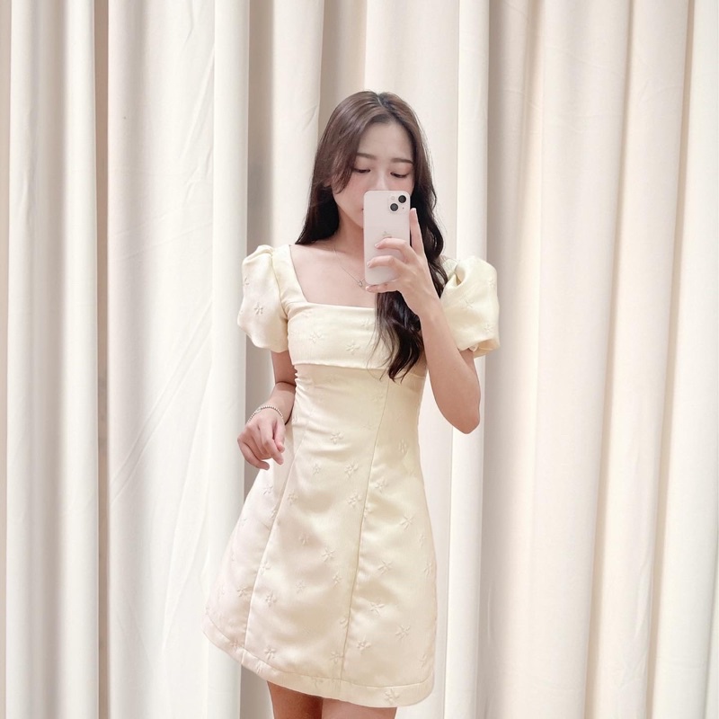 MINDY | Váy Clara Dress | Váy tay bồng chất liệu tafta