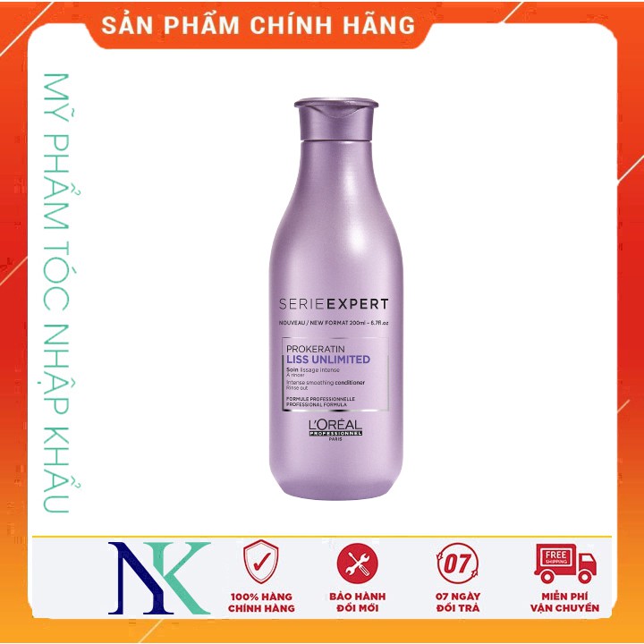 DẦU XÃ LOREAL DÀNH CHO TÓC DUỖI LISS ULTIME 200ML