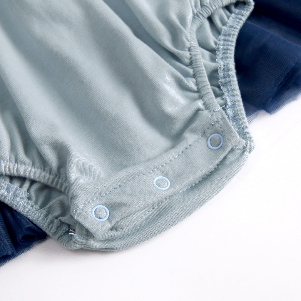 Áo liền thân Sanlutoz tay dài in họa tiết hoạt hình đáng yêu cho bé sơ sinh