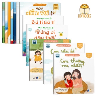 Combo Sách Thơ Cho Bé tập nói, tập đọc phát triển vốn từ vựng, dễ đọc, dễ thuộc phù hợp 0-6 tuổi - Lionbooks