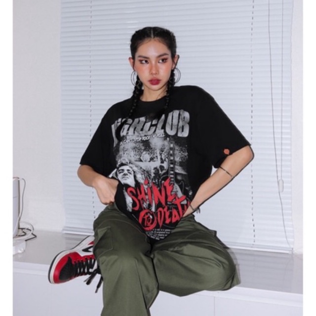 Áo Thun SHINE TO DEATH Tay Lỡ Unisex Nam/Nữ Đen/Trắng Cổ Tròn - HIGHCLUB Brand Chính Hãng