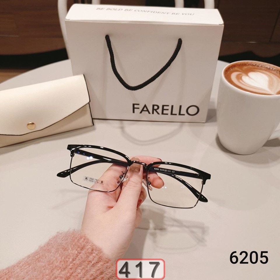 MẮT KÍNH GIẢ CẬN GỌNG DẺO HÀN QUỐC 6205 LYLY K417 VUÔNG FORM CHUẨN SIÊU HOT | BigBuy360 - bigbuy360.vn