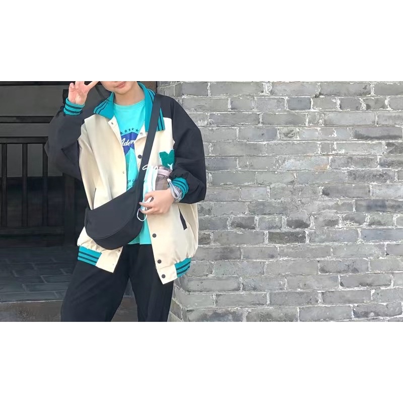 Áo khoác bomber phong cách Hồng Kông mới 2021 thích hợp cho mùa thu
