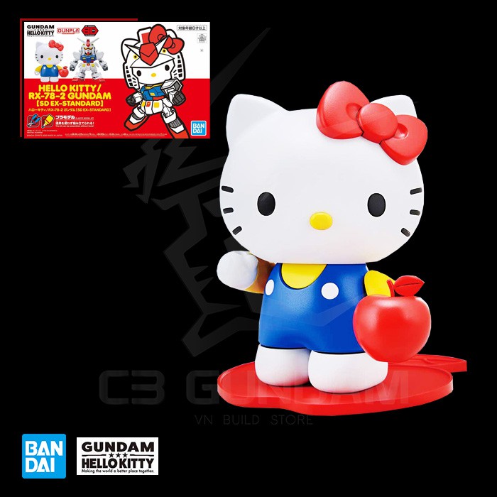 MÔ HÌNH GUNDAM BANDAI SD EX STANDARD HELLO KITTY x RX-78-2 GUNDAM