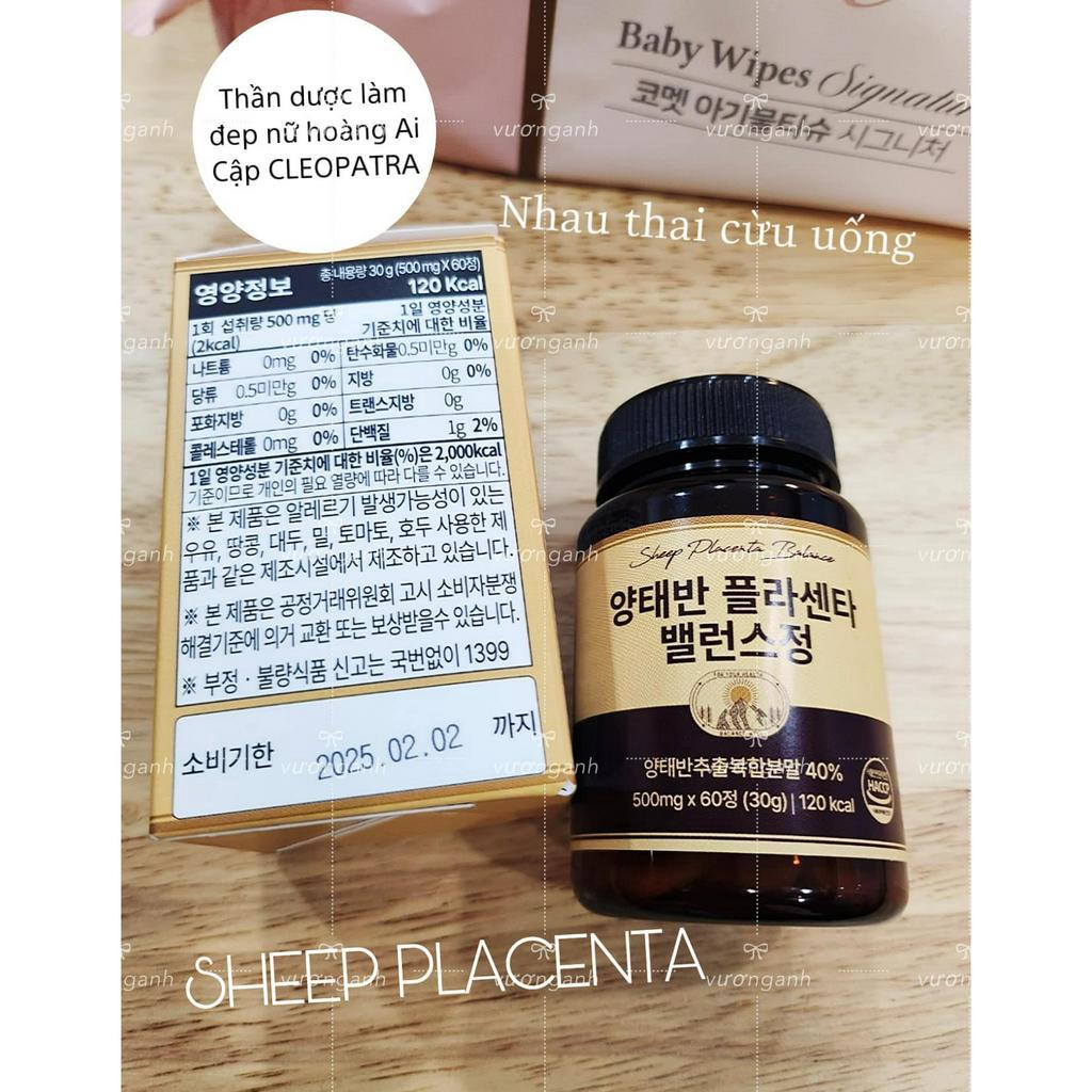 Combo Viên uống nội tiết tố Gamma linolenic Acid 60 viên + Viên uống nhau thai cừu Galtec 60 viên uống 1 tháng Hàn Quốc