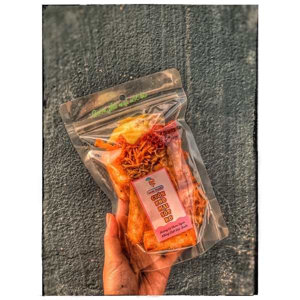 Bánh Tráng Cuộn Phô Mai Sốt Bơ