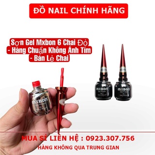 Sơn Gel MXBON 6 Màu Đỏ , Bán Lẻ Chai