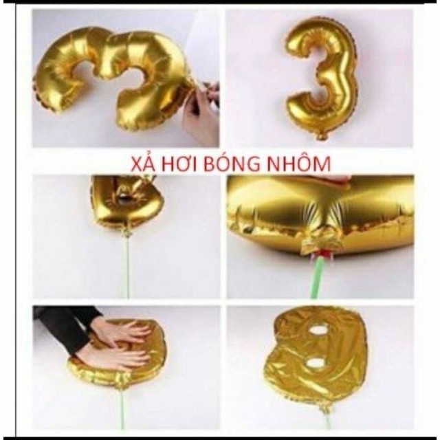 (Hồng) Trọn bộ bong bóng trang trí tiệc sinh nhật chữ Happy Birthday