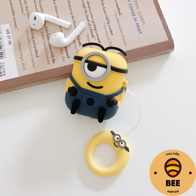 Case Airpod Vỏ Bao Airpods 1/2/Pro Hoạt Hình Minion Bằng Silicon Dẻo Vỏ Bao Ốp Đựng Airpod - BEE SHOP