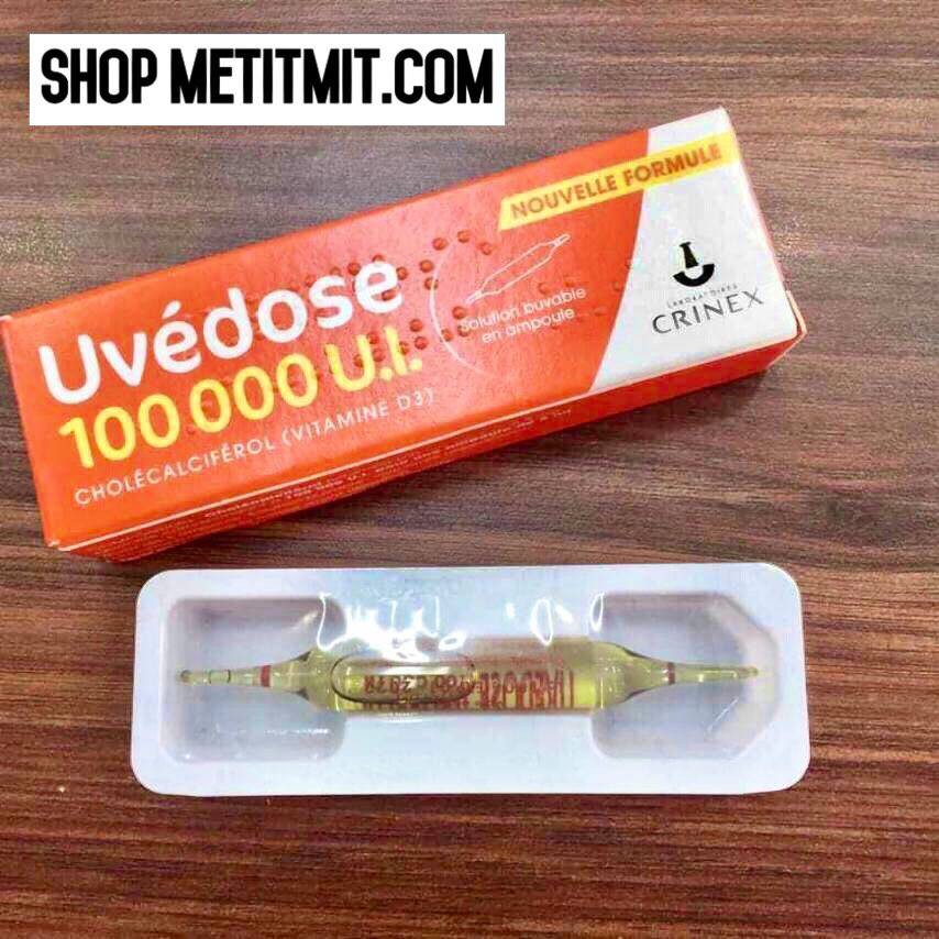 Vitamin D3 Liều Cao Pháp 100000UI Uvedose Cho Bé Từ 18 Tháng