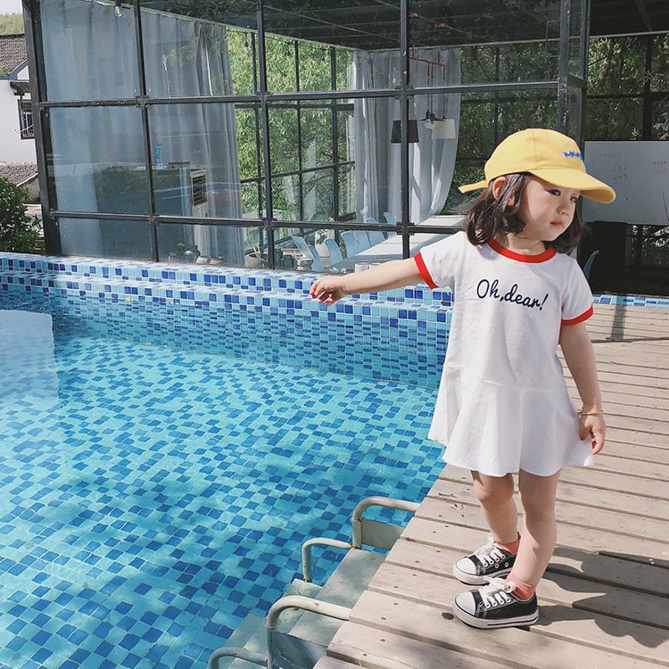 (8-18kg) Váy bé gái AM944 - đầm bé gái in hình cho bé TTR337