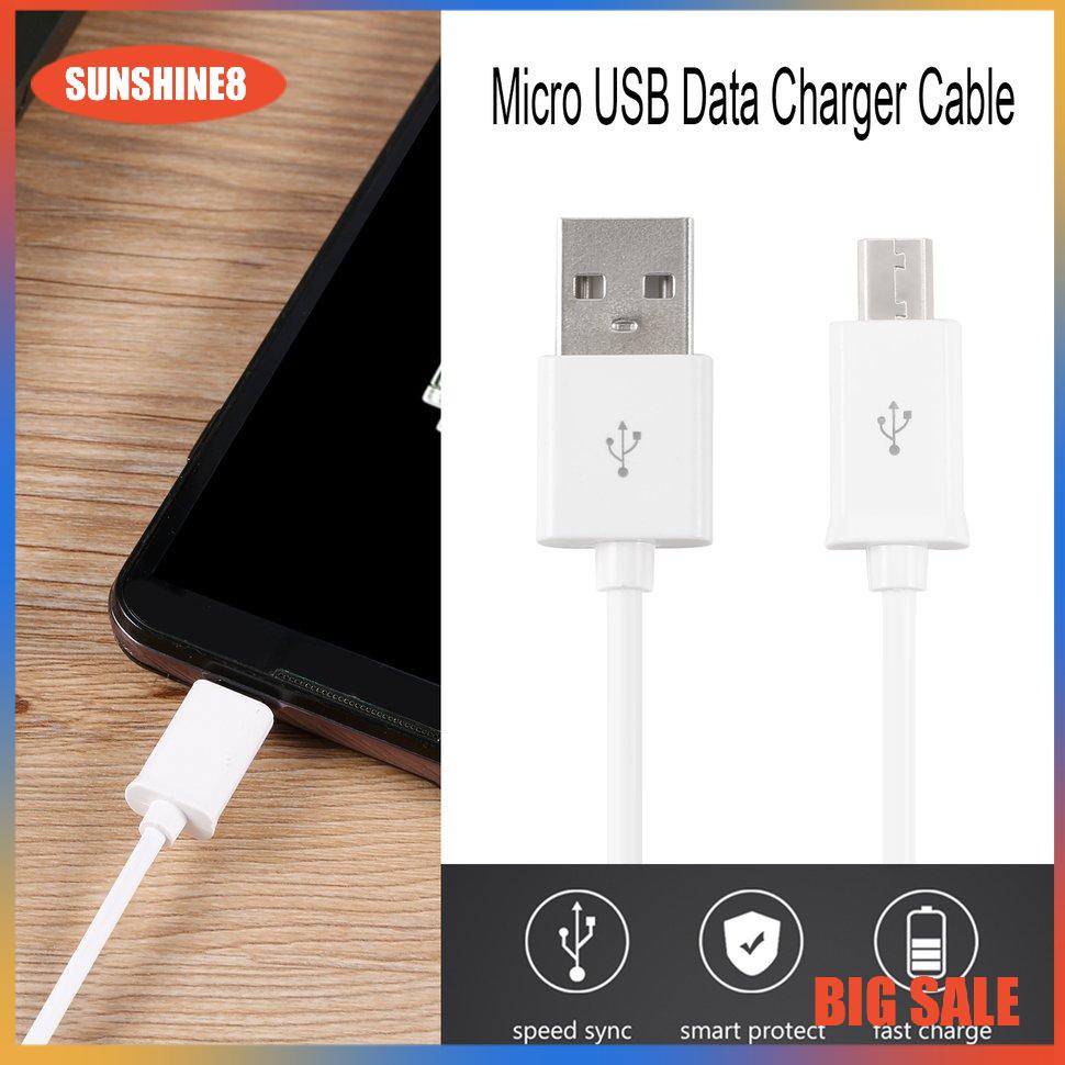 【SUN】1m 3ft Round V8 USB to Micro USB Good Quality Charge Data Cable for Samsung