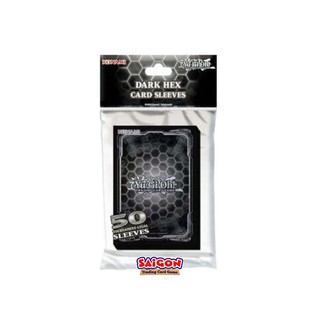 Bọc Thẻ Bài YugiOh! Sleeve Hình Mạng Lưới Đen - Chính Hãng Konami - 50 Cái