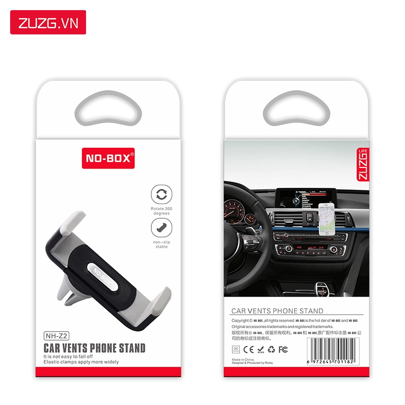 Kẹp điện thoại ô tô ZUZG quay 360 độ tiện dụng dễ dùng Z2 | BigBuy360 - bigbuy360.vn