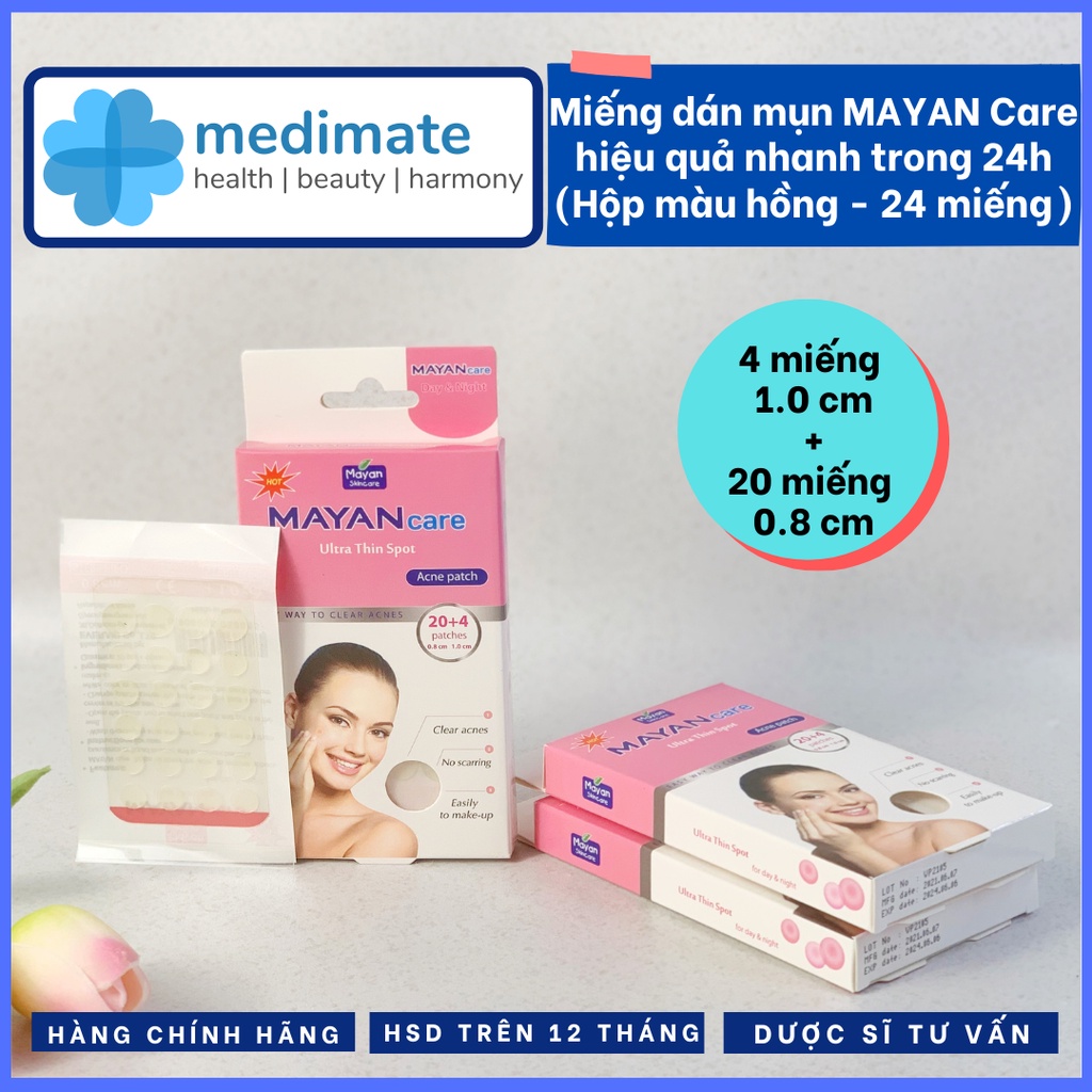 Miếng dán mụn MAYAN Care siêu mỏng hiệu quả nhanh sử dụng đêm và ngày