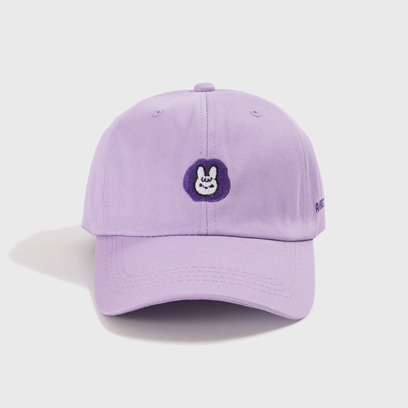 Mũ lưỡi trai LINJW chất liệu cotton thêu họa tiết hoạt hình phong cách Hàn Quốc 2020 năng động dành cho nam nữ