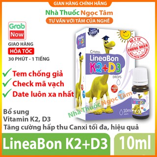 (Kèm Quà Xinh) Vitamin LineaBon K2 D3 Bổ sung, tăng cường hấp thu Canxi tối ưu, Trẻ cao lớn hơn, Nhập khẩu chính hãng