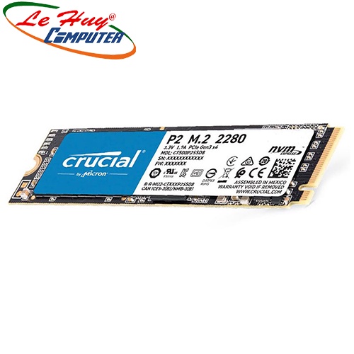 Ổ cứng SSD Crucial P2 250GB NVMe 3D-NAND M.2 PCIe Gen3x4 CT250P2SSD8