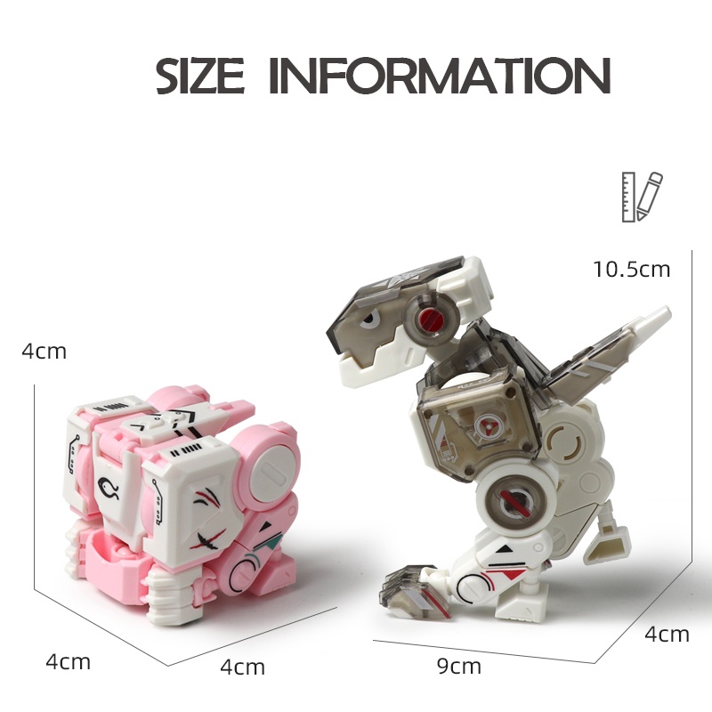Đồ Chơi Robot Khủng Long Rubix Biến Hình Giáo Dục Cho Trẻ Em