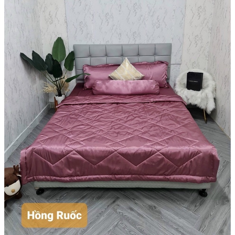 SALE drap phi lụa 4 món giá tốt 10 màu đủ size 1m-1m8 nệm 5-30p ga k nối trên mặt sỉ& lẻ toàn quốc | BigBuy360 - bigbuy360.vn