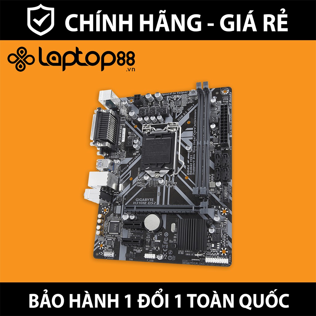 Mainboard Gigabyte H310M DS2 (Intel H310, Socket 1151, m-ATX, 2 khe RAM DDR4) - Hàng chính hãng - Bảo hành 36 tháng