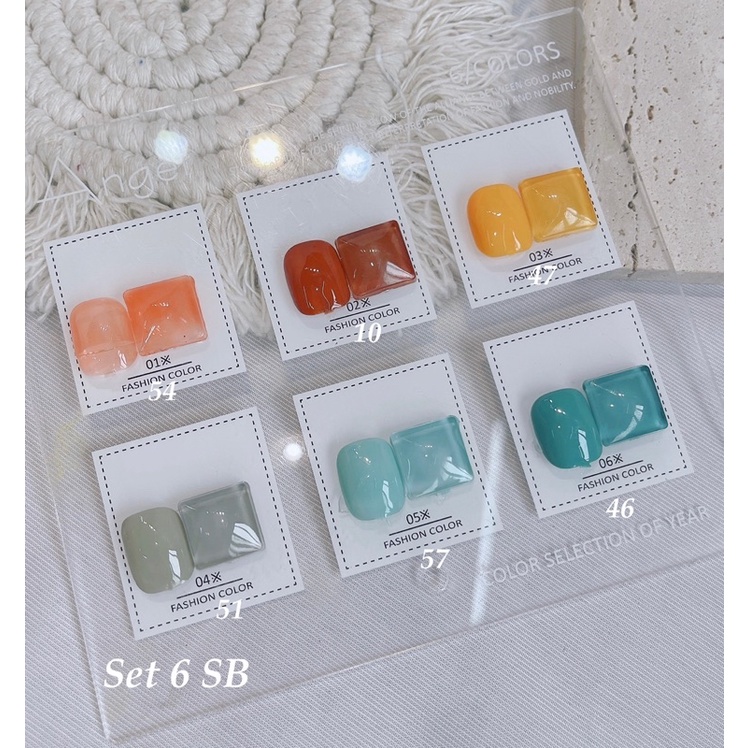 [Màu 7-12] Set sơn gel bán lẻ, sơn móng tay màu mua hè hàn quốc hiệu KODY chai 18ml