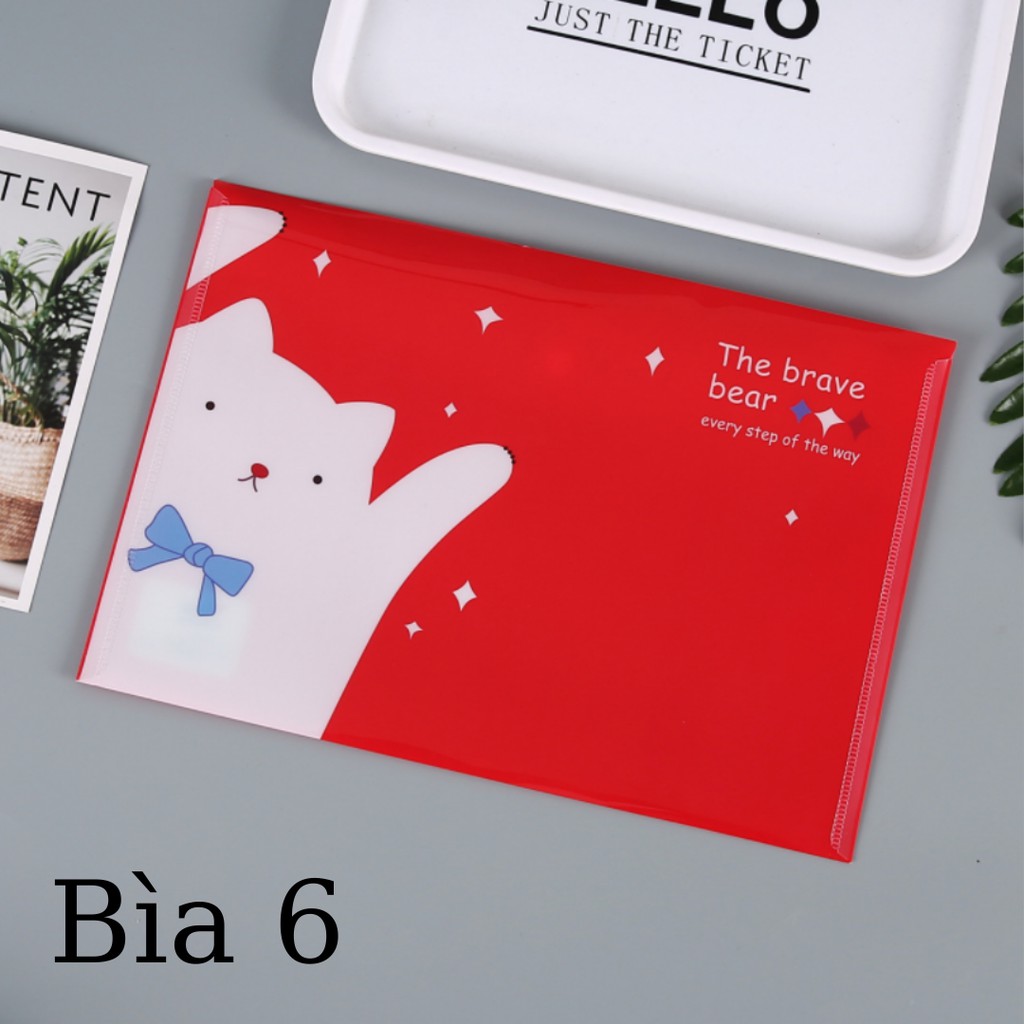 Túi Đựng Tài Liệu A4, Bìa Sơ Mi, Bìa Hồ Sơ  - Hình Dễ Thương [ Được Chọn Mẫu ] - Yicheng - Beyou